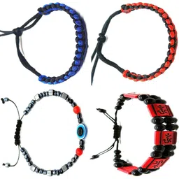 Dynamic Retail Global Men's Wraparound Bracelet Pack of 4-image-34