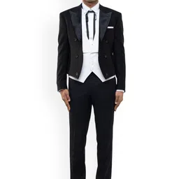 SDS By Kushal Shah Tailored-Fit Peak Lapel Cropped Tuxedo Set-image-61
