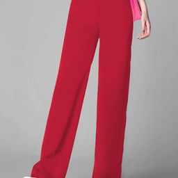TOOCHKI Women Relaxed Straight Leg High-Rise Non Iron Trousers-image-85