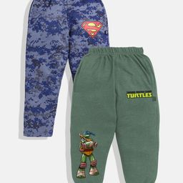 YK X Minute Mirth Boys Pack of 2 Printed Track Pants-image-55