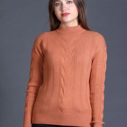 GODFREY Women Cable Knit Woollen Pullover-image-8
