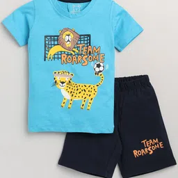 YK Boys Printed T-shirt with Shorts-image-39