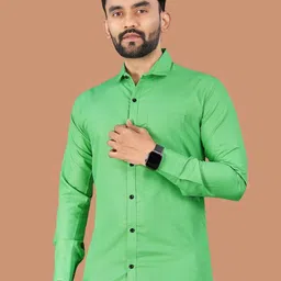 VORTEX Original Fit Spread Collar Cotton Shirt-picture-45