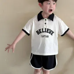 LULU & SKY Boys Printed T-shirt with Shorts-picture-48