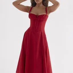 bebe Fit & Flare Midi Dress-picture-26