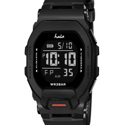 Hala Men Solid Rectangular Tang Regular Digital Watch-1035 image 4
