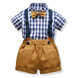 JC SPARKLE Boys Checked Shirt with Shorts-image-63