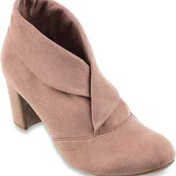 Collar Style Block Heel Boots for Winter Brown Corporate Casuals for Women Boots For Women-image-59