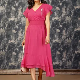 Komarri U Women Bell Sleeves A-Line Dress-picture-26