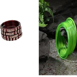 Somil Combo Glass Bangles For Women | Traditional Bangles Set | Daily, Festive & Party, Combo Of 2 Set, Maroon, Totai-image-62