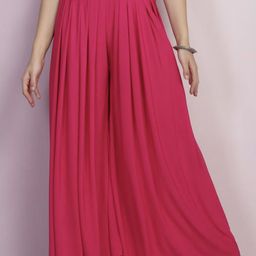 Moda Rapido Women Flared Palazzos-image-28