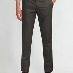 Arrow Men Solid Mid-Rise Formal Trousers-picture-6
