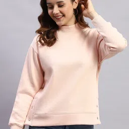 rock.it Women Solid High Neck Cotton Sweatshirt-picture-42