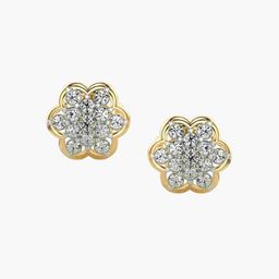 VALANOVA 18K Yellow Gold 026 Ct Lab Grown Diamond Earring-image-41