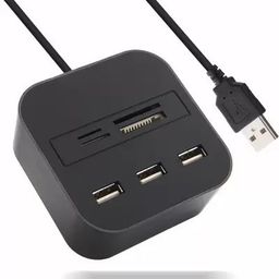 TECHGEAR All in 1 External Memory Card Reader with 3 Ported USB Hub Card Reader-77