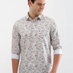 Allen Solly Men Spread Collar Floral Printed Cotton Casual Shirt-picture-49