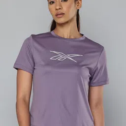 Reebok Brand Logo Print Speedwick T-shirt-picture-43