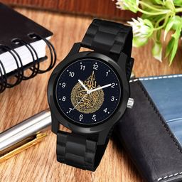 CSAMON Men Round Dial & Straps Analogue Watch KT Islamic NUM04 BLK CD-image-68