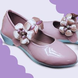 FootStation Girls Purple Canvas Mojaris-image-22