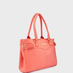 Caprese PU Oversized Structured Shoulder Bag with Applique image 2