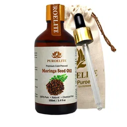 Puroelite Premium Cold Pressed Moringa Seed Oil With Dropper For Hair & Skin 100 ml-image-22