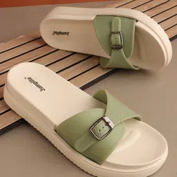 JUMPLITE Women Open Toe Flats-29