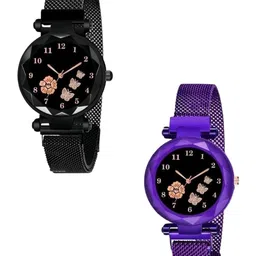Miss Perfect Women Set of 2 Printed Dial & Bracelet Style Straps Analogue Watch Cvv87-picture-23