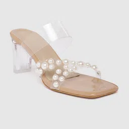 KLEXIO Women Embellished Block Sandals-46