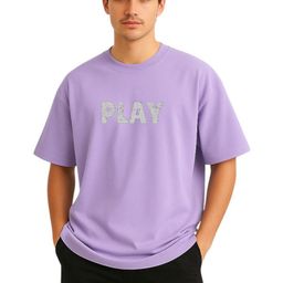 Billion Typography Printed Drop-Shoulder Sleeves Pure Cotton Oversized T-shirt-59
