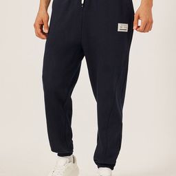 Styli Men Heavy Fleece Wide Drawcord Badge Detail Panel Jogger-image-63