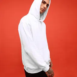 The Roadster Lifestyle Co. Men Cotton Fleece Oversized Full Sleeves Hoodie-12