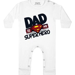 Arvesa Dad Is My Superhero Printed Bodysuit-image-88