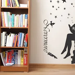 LANSTICK Black Girl With Book Printed Waterproof Wallpaper-image-6