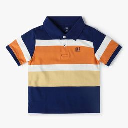 GAP Boys Striped Colourblocked Polo T-Shirt-image-99