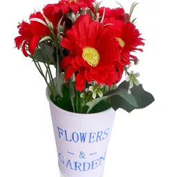 PROKART Red 1 Pieces Blossom Artificial Flower With Pot-picture-23