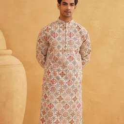 SOJANYA Men Ethnic Motifs Printed Kurta-image-27