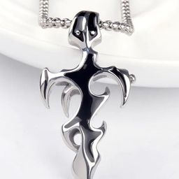 Thrillz Men Silver-Plated Stainless Steel Contemporary Pendant With Chain-image-130