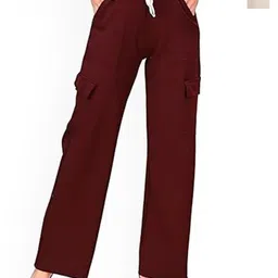LOVO Girls Pack of 2 Relaxed Loose Fit High-Rise Cargos Trousers-picture-48
