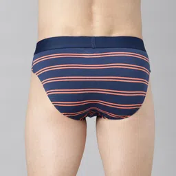 Force NXT Pack Of 3 Assorted Striped Anti Microbial Basic Briefs MNFL-56-R3-ASST-C1-PO3 image 2