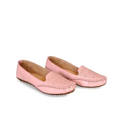 saanvishubh Women Woven Design Loafers-image-65