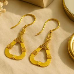 Unravel India Teardrop Shaped Drop Earrings-picture-17