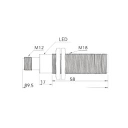 18GM75-B Series Ultrasonic Sensor Single & Double Sheet Detection Sensor M12 Connector Ultrasonic Sensor With Adjustable Range 18GM75-B Series Ultrasonic Sensor Single & Double Sheet Detection Sensor M12 Connector Ultrasonic Sensor With Adjustable Range image 2