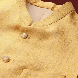 MANQ Ethnic Motifs Woven Design Nehru Jacket image 2