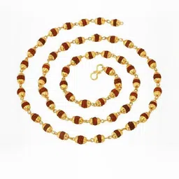 Divine souvenirs Unisex Rudraksh Beaded Minimal Chain-51