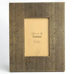 Ferme Gold-Toned & Black Metal Wall Photo Frame-image-64