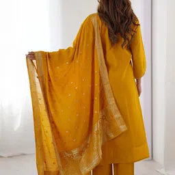 KALINI Women Embroidered A-Line Kurta Set-picture-50