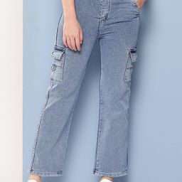 BAESD Women Hottie Flared Mid-Rise Low Distress Stretchable Jeans-image-41