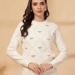 Thirty Threads Women Woollen Pullover-picture-4