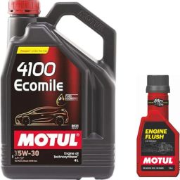 4100 ECOMILE 5W30(4l)+Engine Flush(250ml)Combo Technosynthese (Semi Synthetic)-image-26