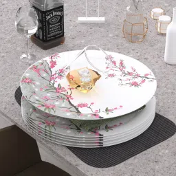 Piccolo Rouge Blush Melamin Full Plates Set - Size 11', Round Designer Dinner Plate-image-32